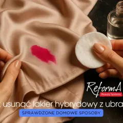 Plama z lakieru hybrydowego na jedwabiu. Płyn do paznokci i wacik pomogą dowiedzieć się, czym zmyć lakier hybrydowy z ubrania.