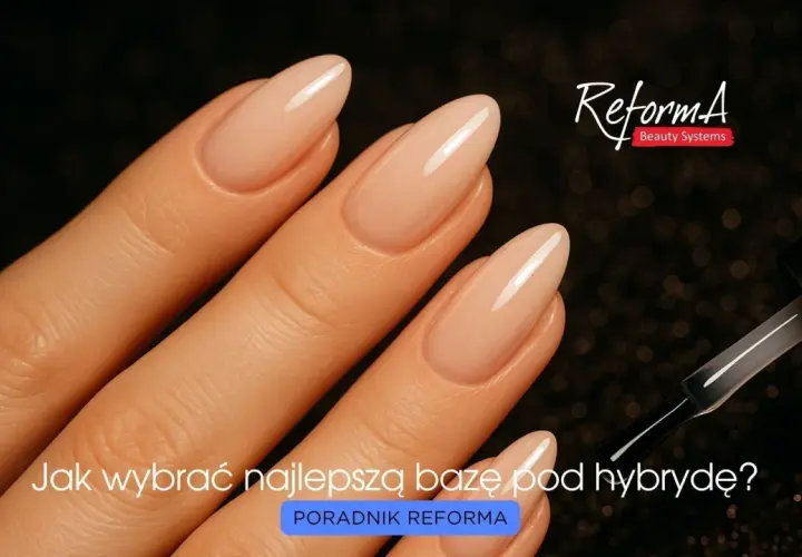 Dłonie z idealnym manicure hybrydowym. Dowiedz się, do czego służy baza do paznokci, by uzyskać trwały efekt.