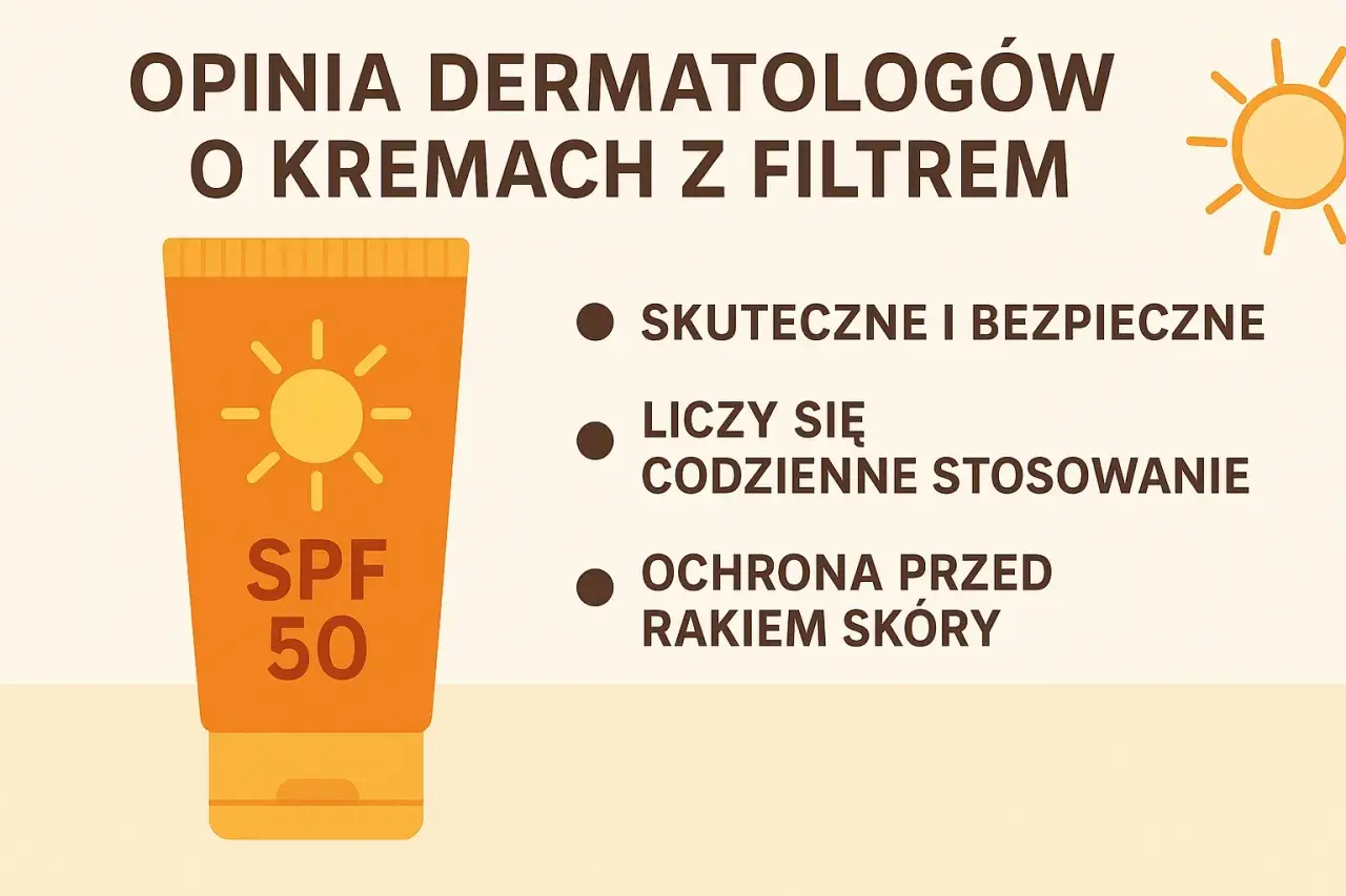 Krem z filtrem SPF 50, zawierający m.in. diethylamino hydroxybenzoyl hexyl benzoate, jest skuteczny i bezpieczny. Ważne jest codzienne stosowanie dla ochrony przed rakiem skóry.